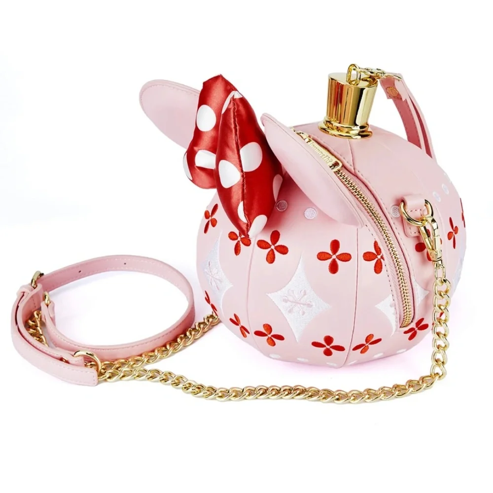 Loungefly‎ Stitch Shoppe Minnie Mouse Ornament Crossbody Bag and Pin